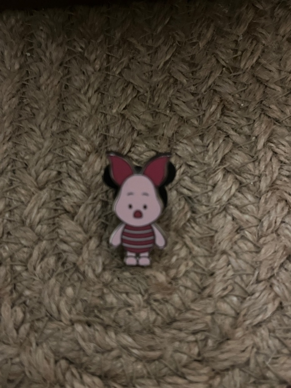 Vintage Piglet Small Enamel Pin - 2007